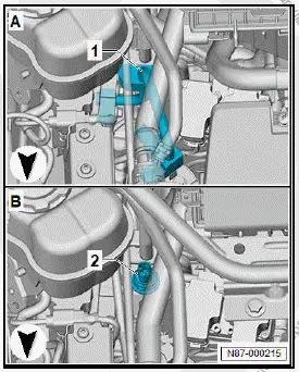 Volkswagen ID.4. Removing and installing refrigerant expansion valve 1 N636