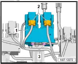 Volkswagen ID.4. Removing and installing refrigerant expansion valve 2 N637 