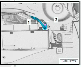 Volkswagen ID.4. Removing and installing refrigerant line from condenser to expansion valve