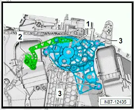 Volkswagen ID.4. Removing and installing right air distribution flap actuator