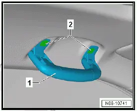 Volkswagen ID.4. Removing and installing roof grab handle