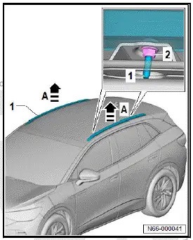 Volkswagen ID.4. Removing and installing roof rail