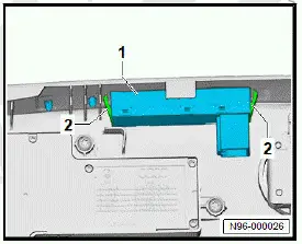 Volkswagen ID.4. Removing and installing operating unit for memory settings [E464]/[E465] 