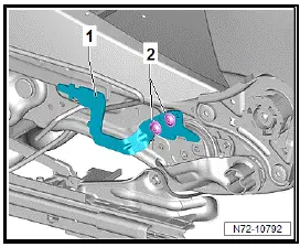 Volkswagen ID.4. Removing and installing seat height adjustment unit, manually adjustable
