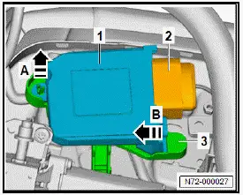 Volkswagen ID.4. Removing and installing seat occupied recognition control unit [J706]