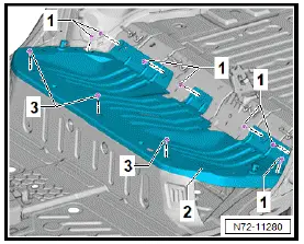 Volkswagen ID.4. Removing and installing seat pan 