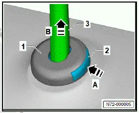 Volkswagen ID.4. Removing and installing head restraint 