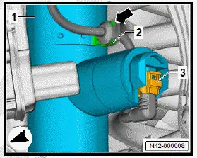 Volkswagen ID.4. Removing and installing shock absorber