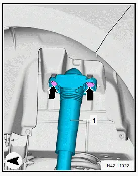 Volkswagen ID.4. Removing and installing shock absorber