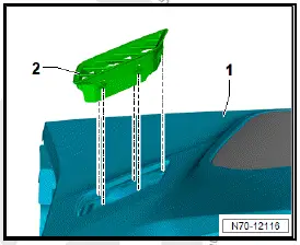 Volkswagen ID.4. Removing and installing side defroster vent