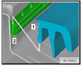 Volkswagen ID.4. Removing and installing water deflector strip