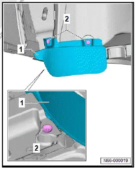 Volkswagen ID.4. Removing and installing side member trim