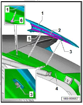 Volkswagen ID.4. Removing and installing side spoiler