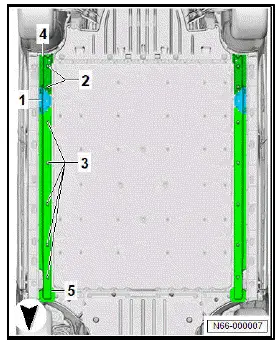 Volkswagen ID.4. Removing and installing side underbody cladding, 82 kWh