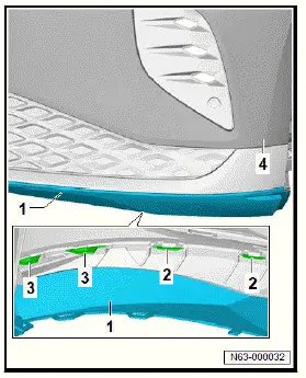 Volkswagen ID.4. Removing and installing skid plate, GTX