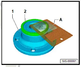 Volkswagen ID.4. Checking ABS sensor ring