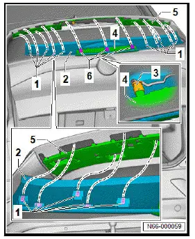 Volkswagen ID.4. Removing and installing spoiler trim
