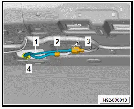 Volkswagen ID.4. Removing and installing spray jet, rear window washer system