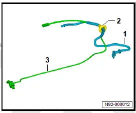 Volkswagen ID.4. Removing and installing spray jet, rear window washer system