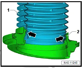 Volkswagen ID.4. Removing and installing spring