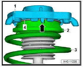 Volkswagen ID.4. Removing and installing spring