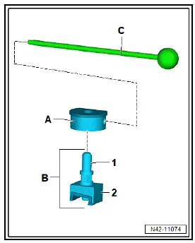Volkswagen ID.4. Removing and installing spring