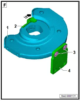 Volkswagen ID.4. Removing and installing spring