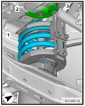 Volkswagen ID.4. Removing and installing spring