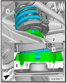 Volkswagen ID.4. Removing and installing spring