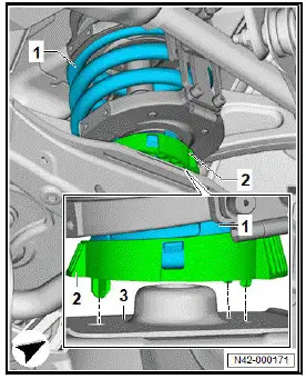 Volkswagen ID.4. Removing and installing spring