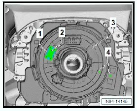 Volkswagen ID.4. Removing and installing steering column electronics control unit [J527] 