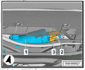 Volkswagen ID.4. Removing and installing steering rack, right-hand drive vehicle