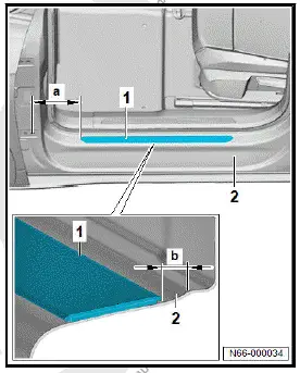 Volkswagen ID.4. Removing and installing step moulding 
