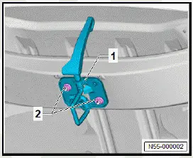 Volkswagen ID.4. Removing and installing striker pin