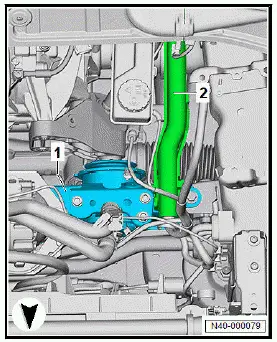 Volkswagen ID.4. Removing and installing subframe with motor, all-wheel drive