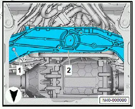 Volkswagen ID.4. Removing and installing subframe with motor, all-wheel drive