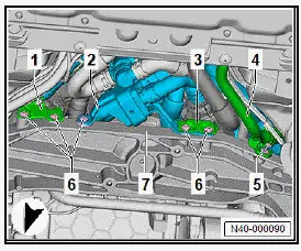 Volkswagen ID.4. Removing and installing subframe with steering rack, rear wheel drive