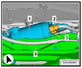 Volkswagen ID.4. Removing and installing subframe with steering rack, rear wheel drive