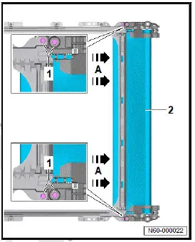 Volkswagen ID.4. Removing and installing sun blind 
