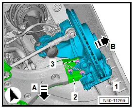 Volkswagen ID.4. Removing and installing suspension link
