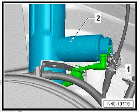 Volkswagen ID.4. Removing and installing suspension strut 