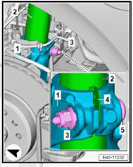 Volkswagen ID.4. Removing and installing suspension strut 
