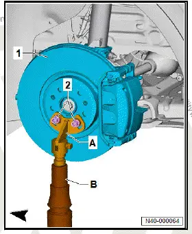 Volkswagen ID.4. Removing and installing suspension strut 