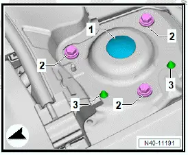 Volkswagen ID.4. Removing and installing suspension strut 