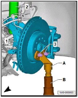 Volkswagen ID.4. Removing and installing suspension strut 