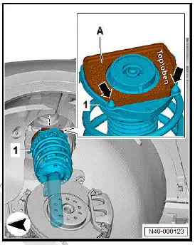 Volkswagen ID.4. Removing and installing suspension strut 