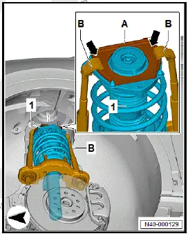 Volkswagen ID.4. Removing and installing suspension strut 
