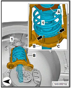 Volkswagen ID.4. Removing and installing suspension strut 