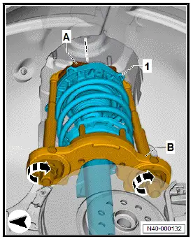 Volkswagen ID.4. Removing and installing suspension strut 
