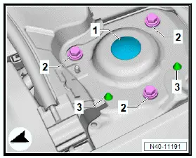 Volkswagen ID.4. Removing and installing suspension strut 